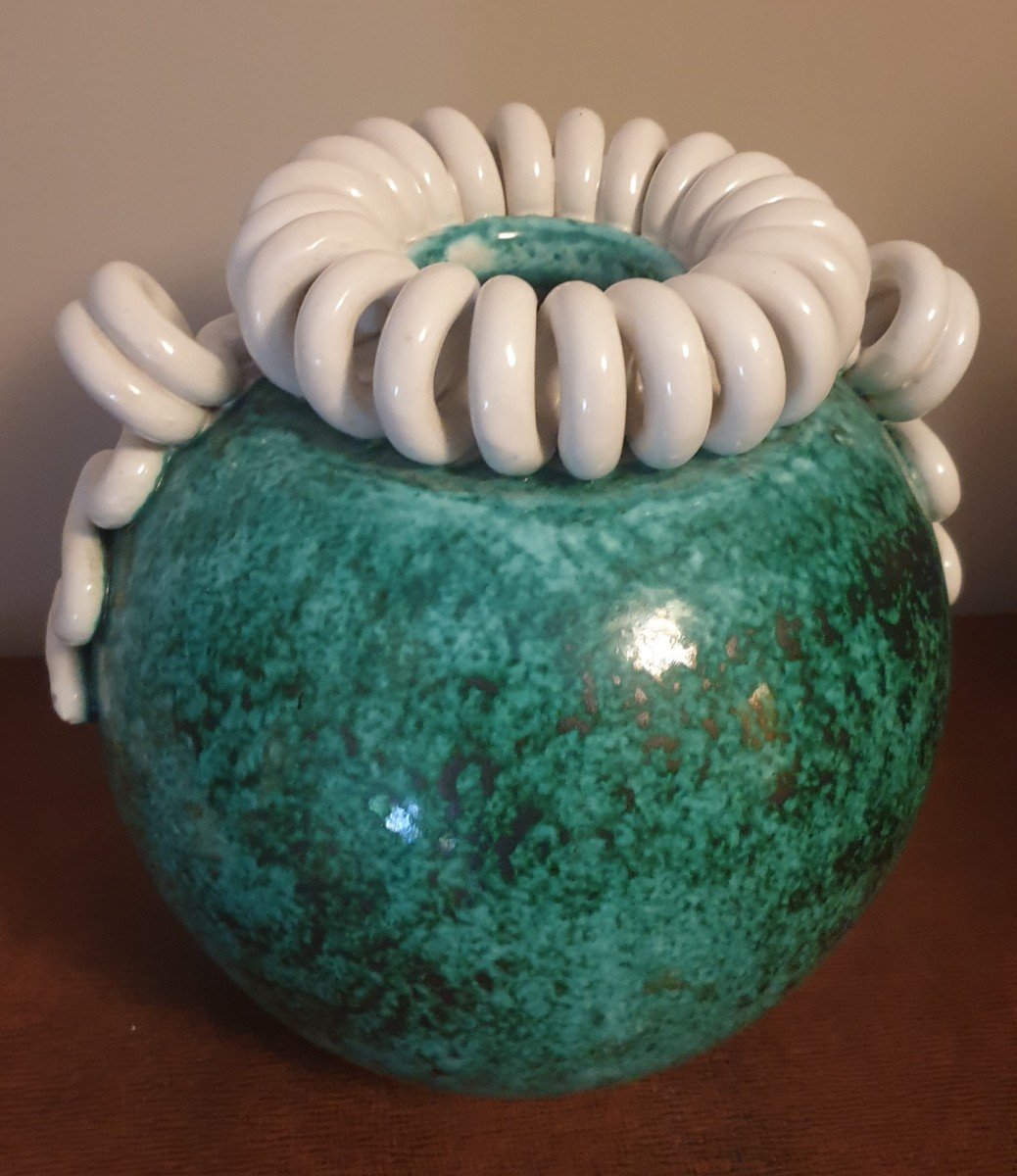 Sainte Radegonde Vase Boule Art Déco Gustave Asch