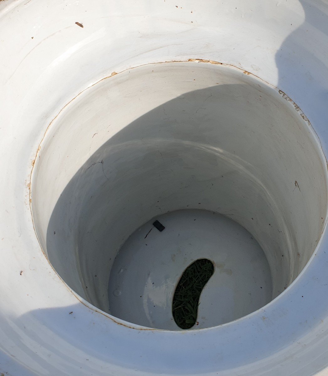 Cachepot On Column With Dragons 19th Chinese Style -photo-5