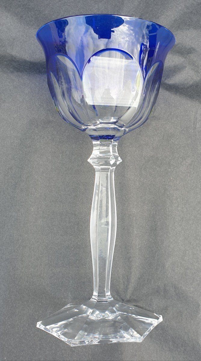 Set Of 6 Large Roemer Crystal Wine Glass -photo-1