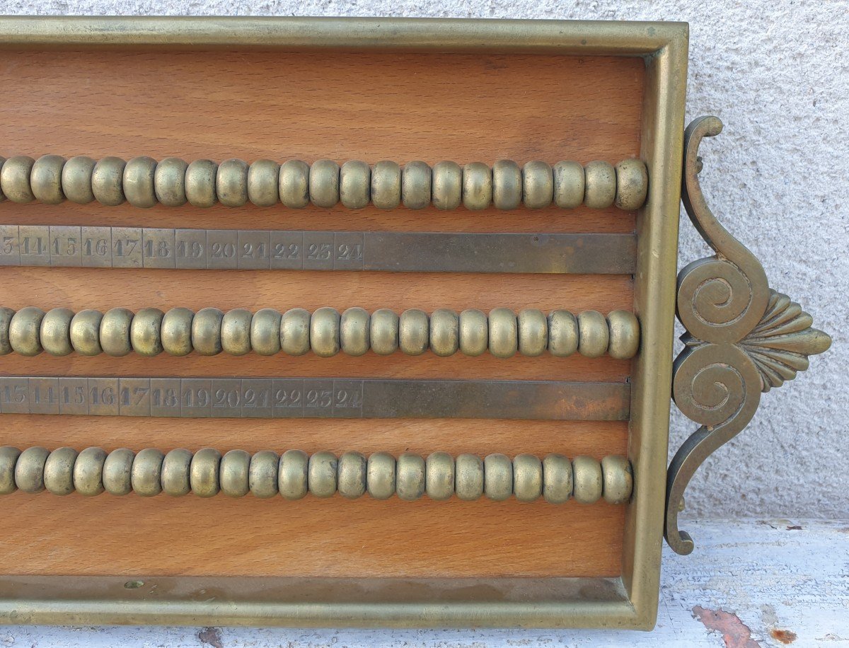 Billiards Abacus Point Counter Bronze Napoleon 3 -photo-2