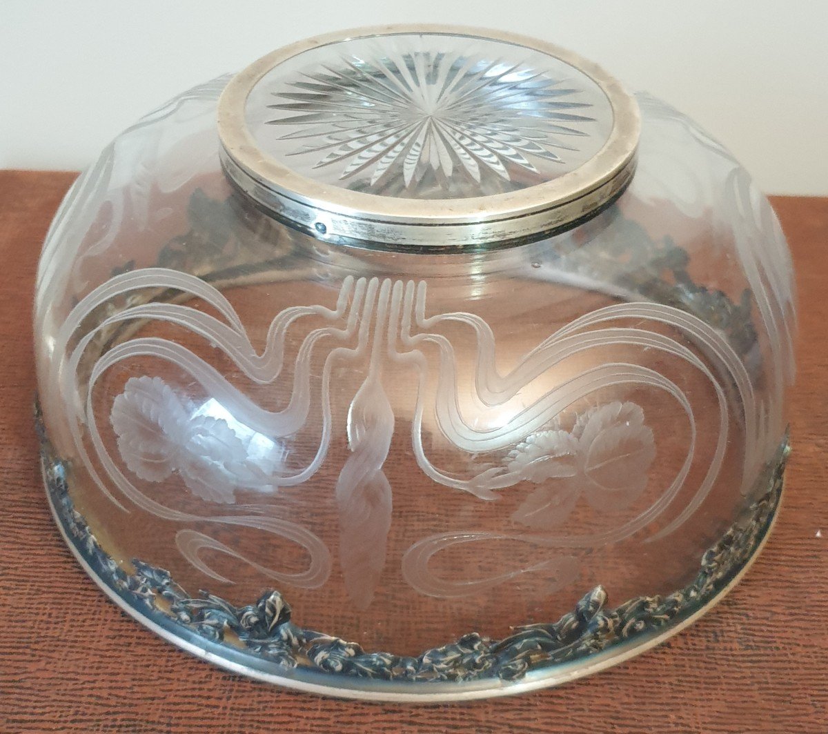 Art Nouveau Silver Fruit Bowl Salad Bowl Minerva 1900-photo-8