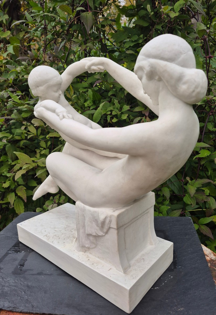 Gaston Contesse (1870-1946) Sèvres Manufactory, White Porcelain -photo-1