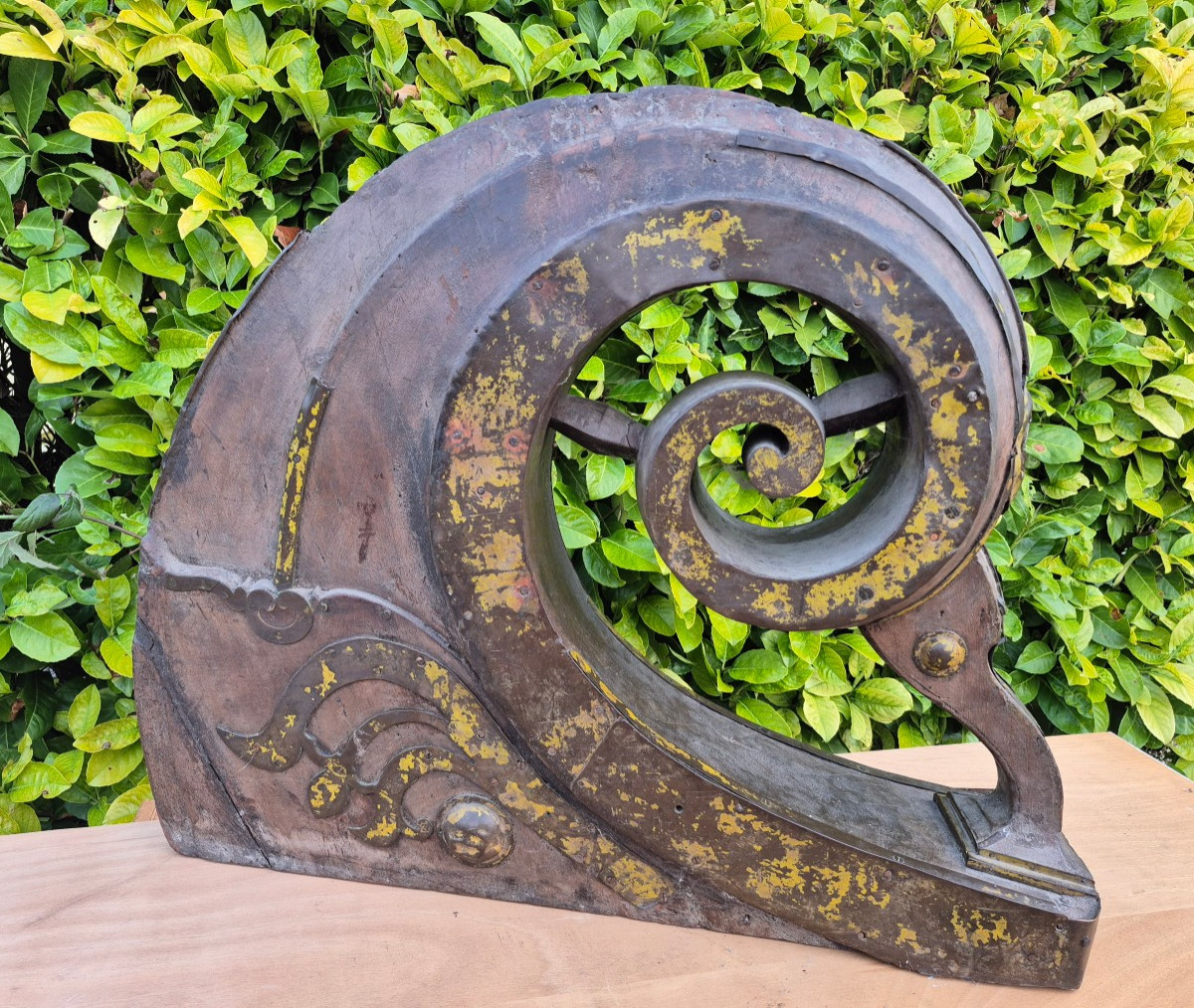 Proue de bateau serpent  XIX ème Inde du sud -photo-2