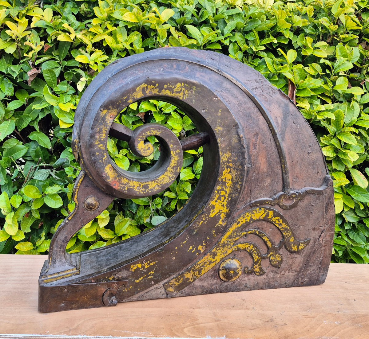 Proue de bateau serpent  XIX ème Inde du sud 