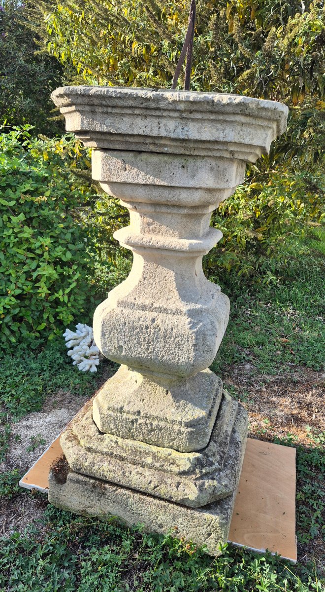 Cadran Solaire  d'époque Louis XIV en Pierre de Bourgogne -photo-1