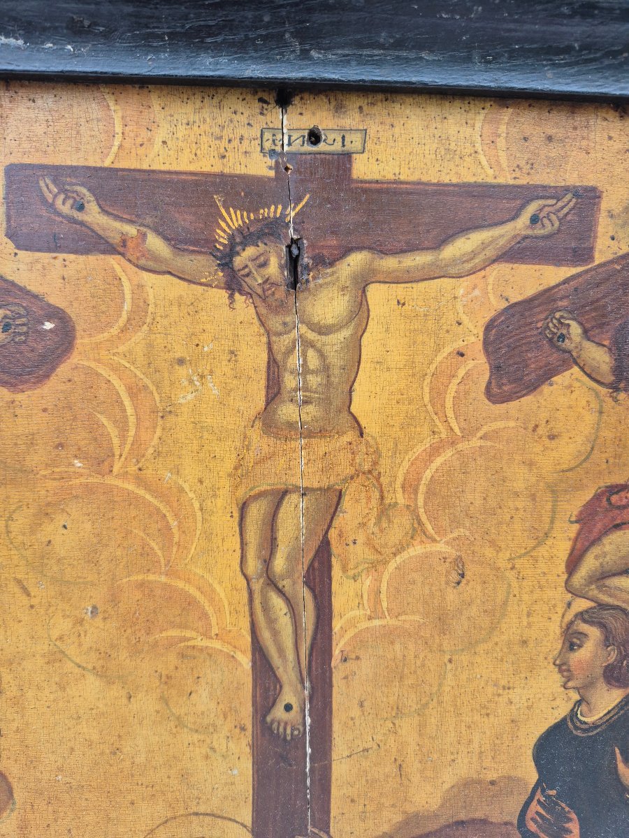 ECOLE CRETOISE CRUCIFIXION  DEBUT 17 EME  SCUOLA  VENETO CRETESE -photo-3