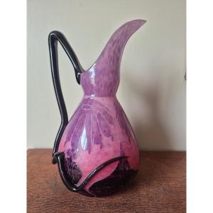 Pichet Le Verre Français Dahlias  Charles Schneider 1923/1926 