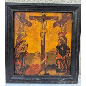 Ecole Cretoise Crucifixion Debut 17 Eme Scuola Veneto