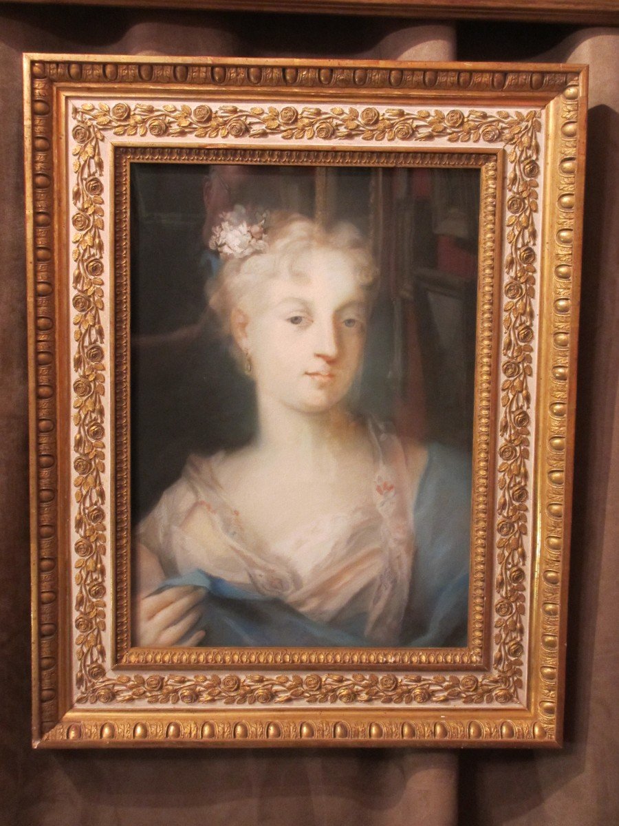 Pastel Féminin Dans Le Gout De Rosalba Carriera-photo-3
