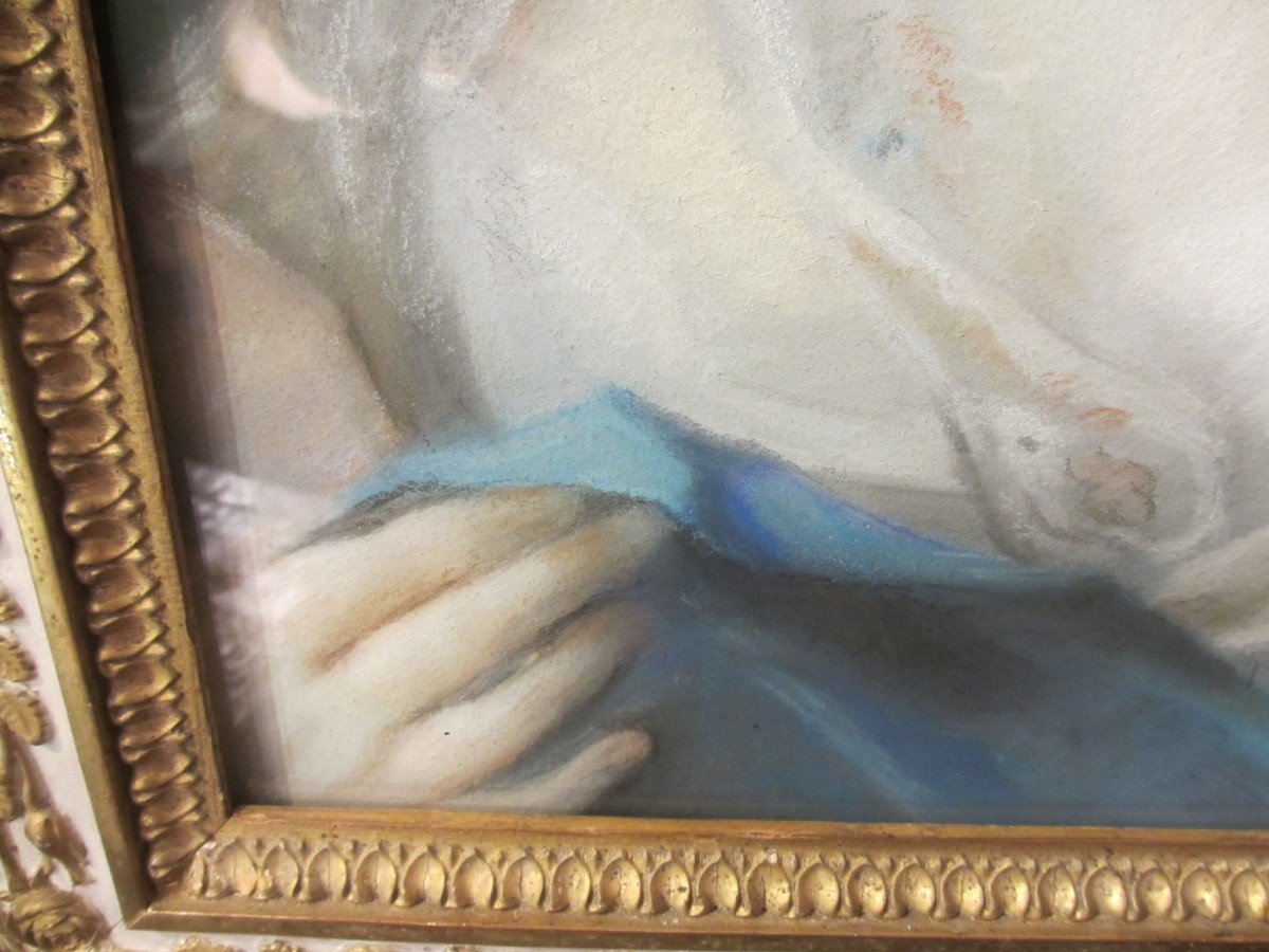 Pastel Féminin Dans Le Gout De Rosalba Carriera-photo-4