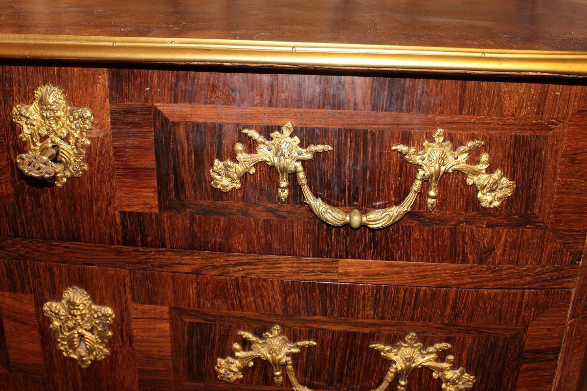 Louis XIV Commode In Rosewood Veneer-photo-5