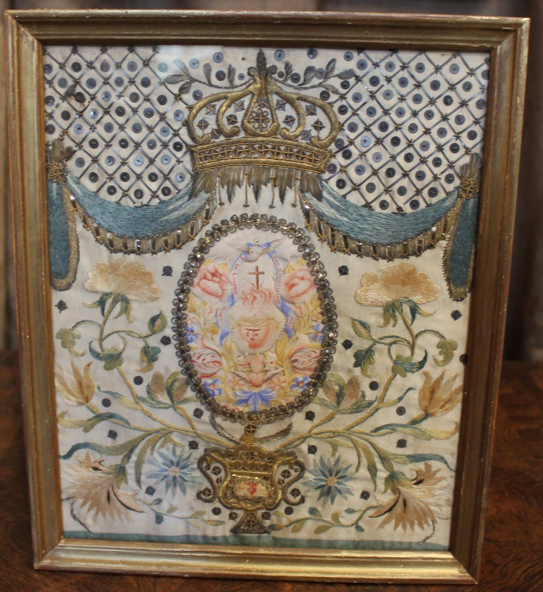 Devotional Work In Embroidery Early XVIII S