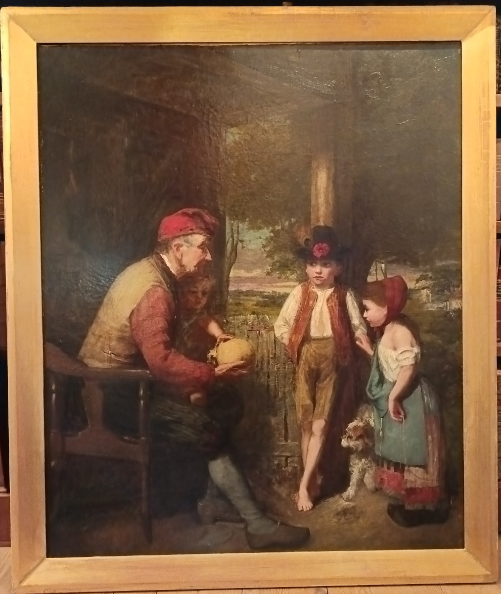 Children And Old Man, A Vanitas Scene.-photo-2