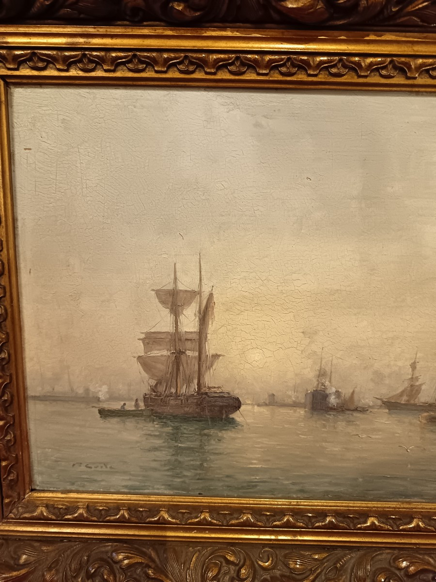 Bateaux au port par Victor Coste-photo-2