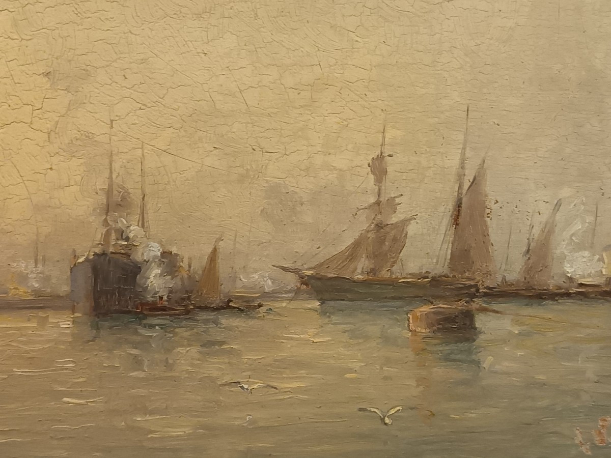 Bateaux au port par Victor Coste-photo-3