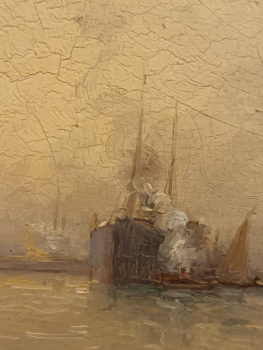 Bateaux au port par Victor Coste-photo-1