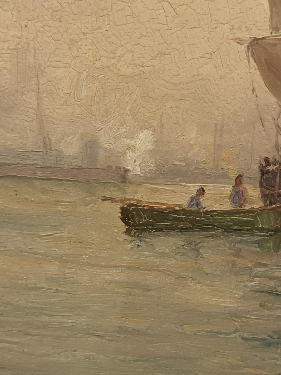Bateaux au port par Victor Coste-photo-2