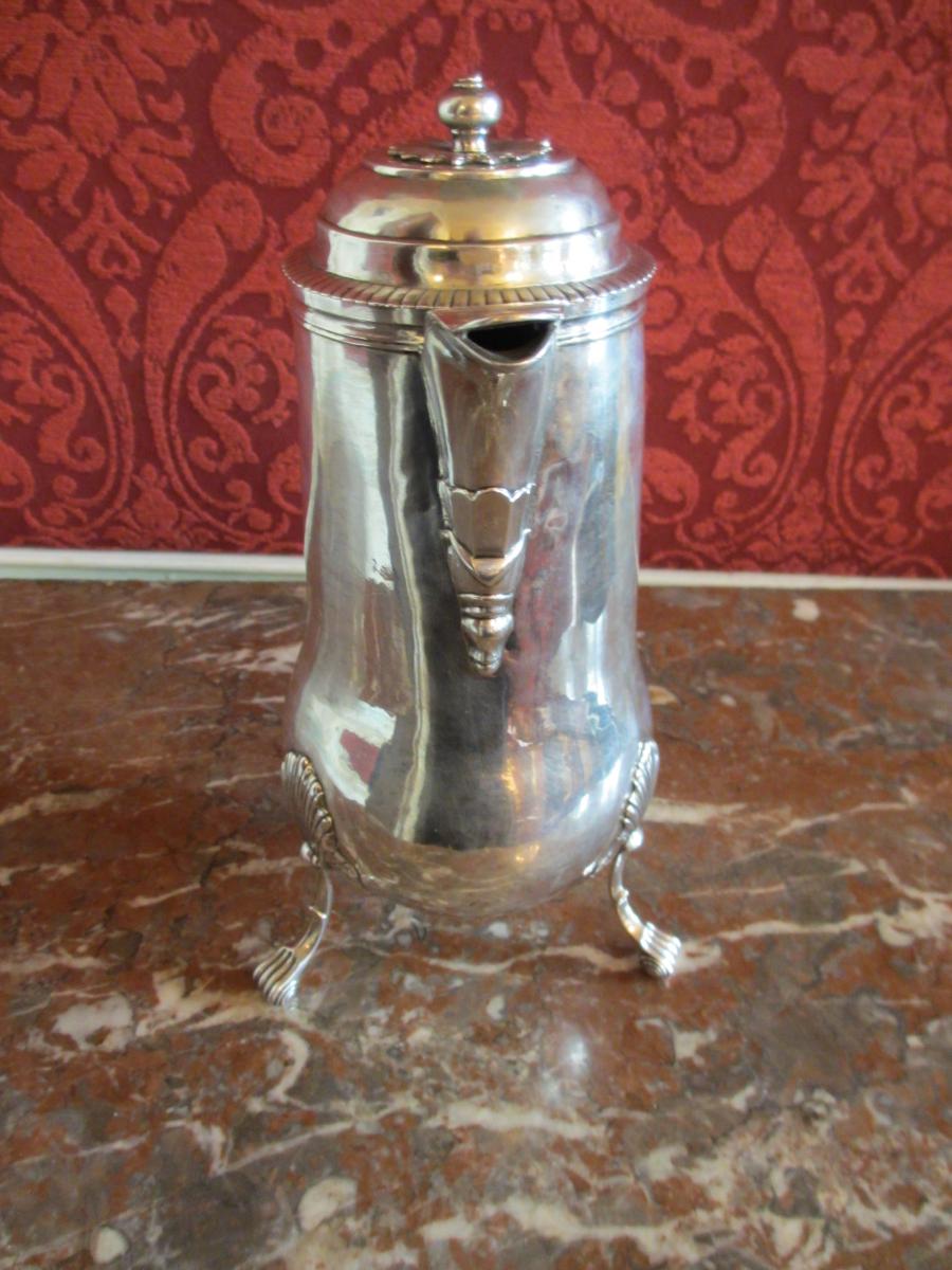 Cafetière En Argent XVIII Siècle-photo-2