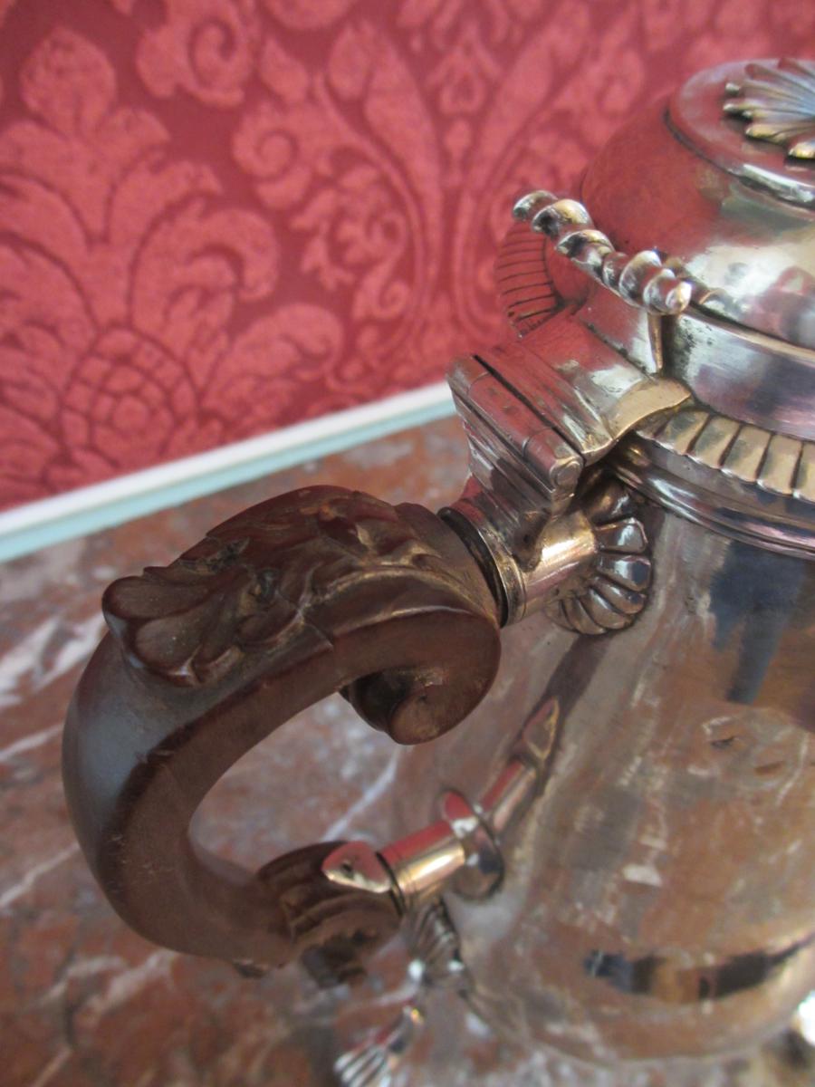 Cafetière En Argent XVIII Siècle-photo-4