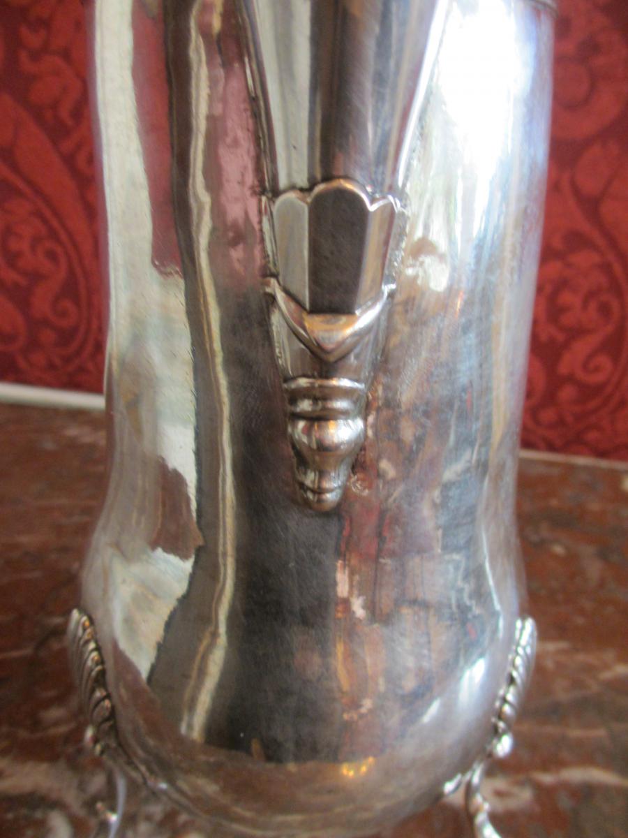 Cafetière En Argent XVIII Siècle-photo-3
