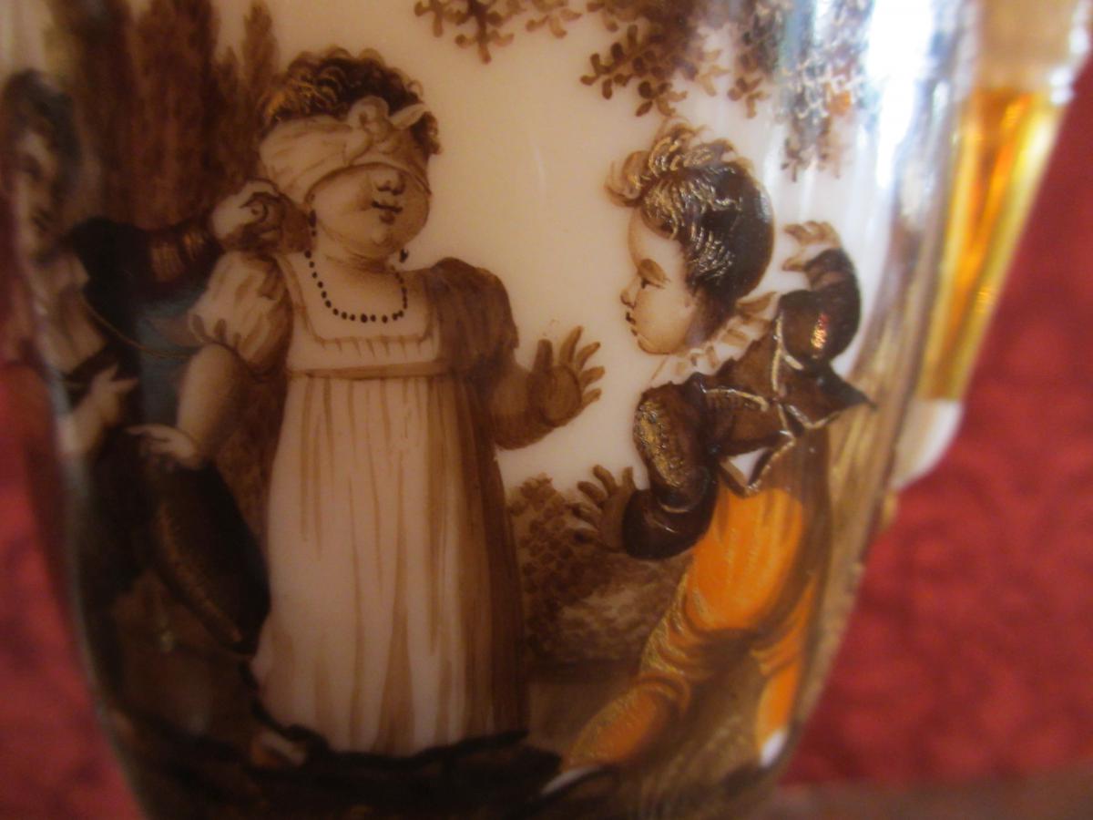 Pair Of Vases Porcelain Empire-photo-5