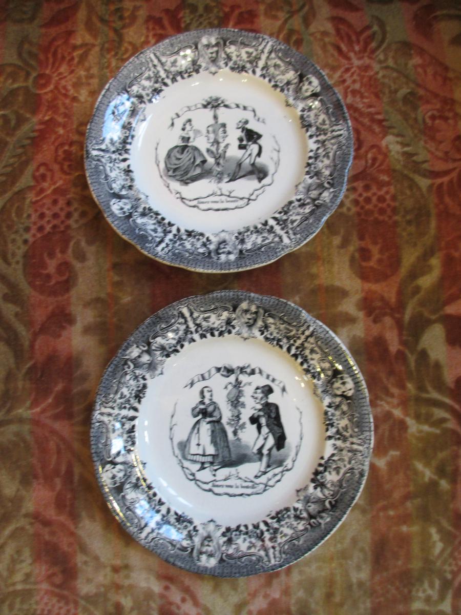 12 Plates Polissonnes "chose The King".-photo-4