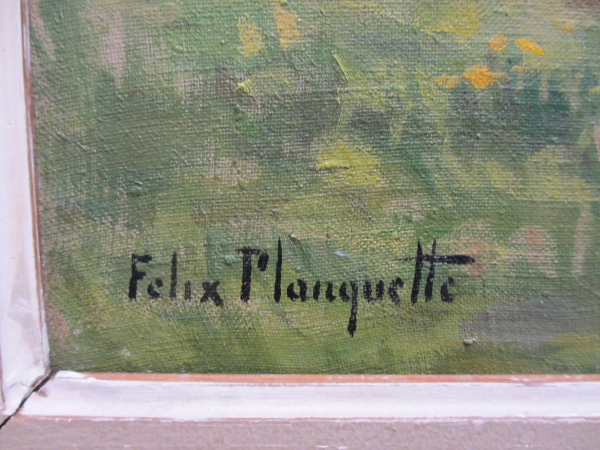 Huile Sur Toile Par Félix Planquette -photo-1