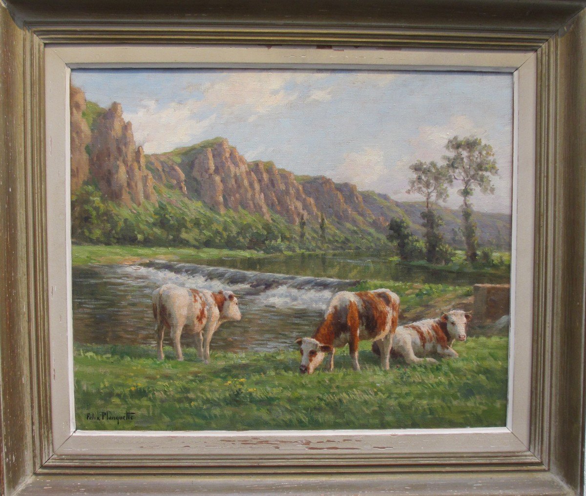 Oil On Canvas By Félix Planquette