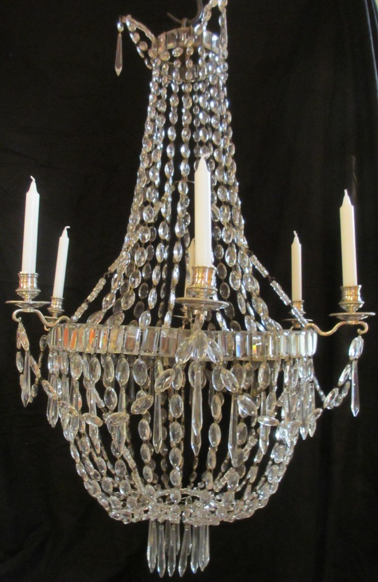 Crystal Hot Air Balloon Chandelier Louis XVI - Directory.-photo-4