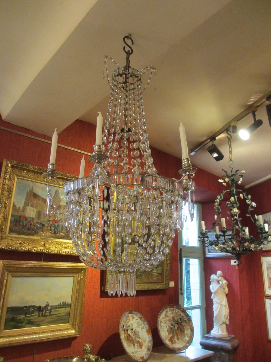 Crystal Hot Air Balloon Chandelier Louis XVI - Directory.-photo-6