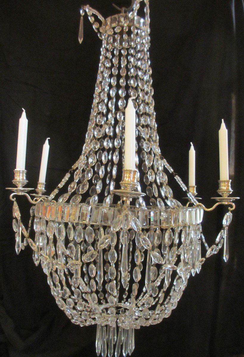 Crystal Hot Air Balloon Chandelier Louis XVI - Directory.