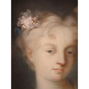 Pastel Féminin Dans Le Gout De Rosalba Carriera