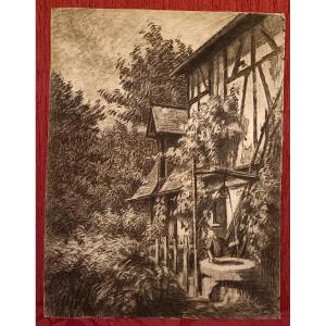 Countryside Scene By Michel Fréchon