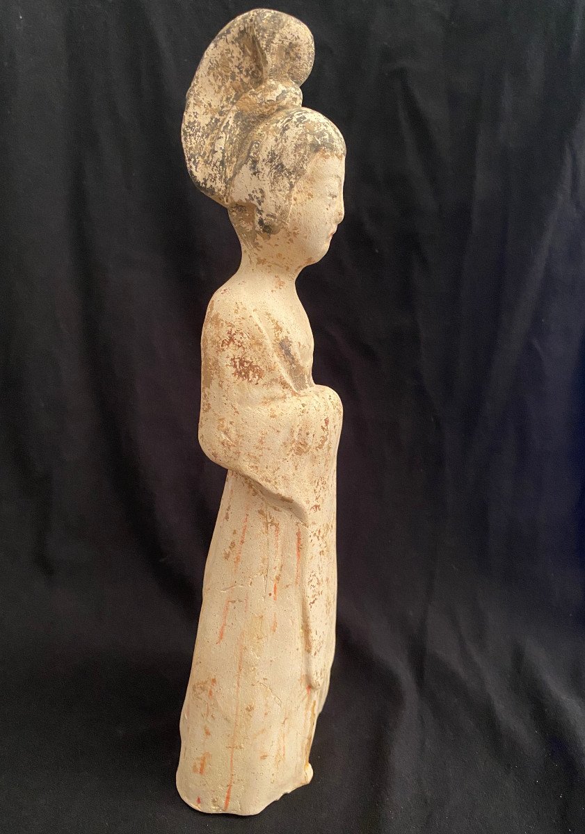 Statuette En Terre Cuite Dynastie Tang-photo-3
