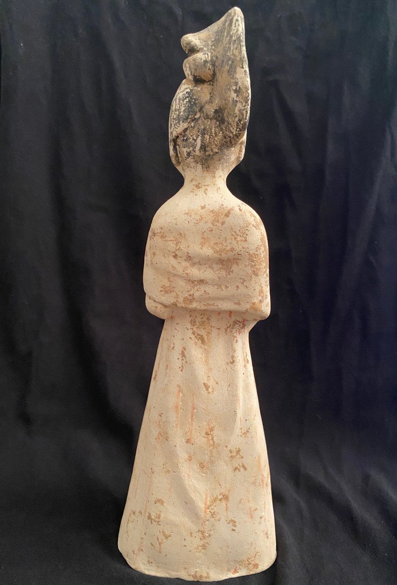 Statuette En Terre Cuite Dynastie Tang-photo-4