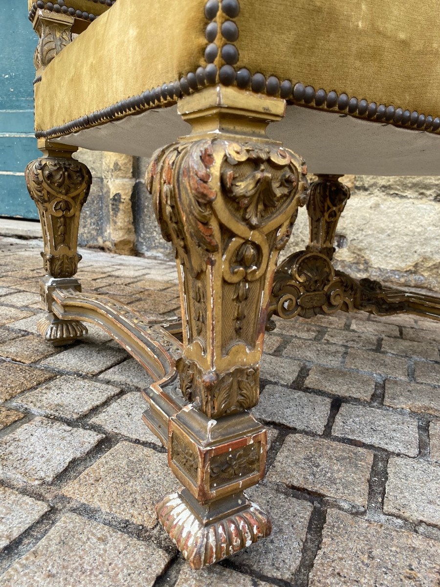 Paire De Fauteuils De Style Louis XIV -photo-3