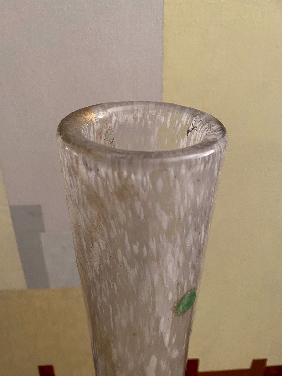 Grand Vase Daum Aux Cabochons, Vers 1900-photo-3