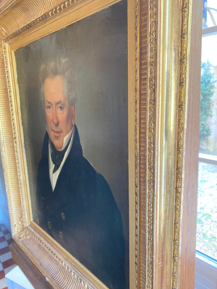 Portrait Of A Man, Oil On Canvas, From The Early 19th Century By Alexandre Bally-photo-2