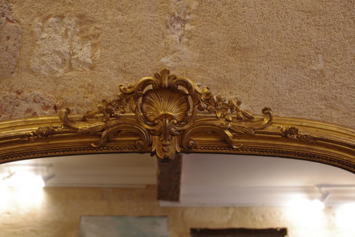 Important Mirror Louis XV Style-photo-2