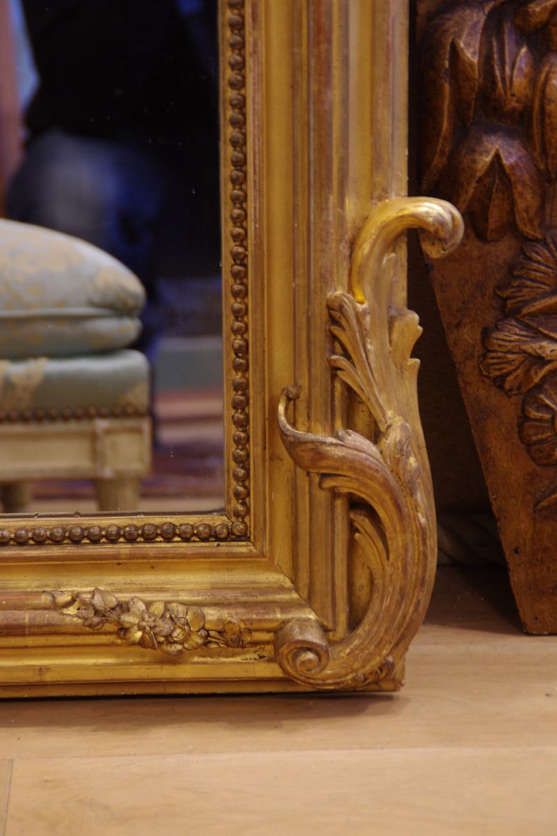 Important Mirror Louis XV Style-photo-4