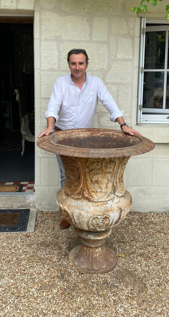 Importante paire de vases medicis, début XXeme siècle-photo-2