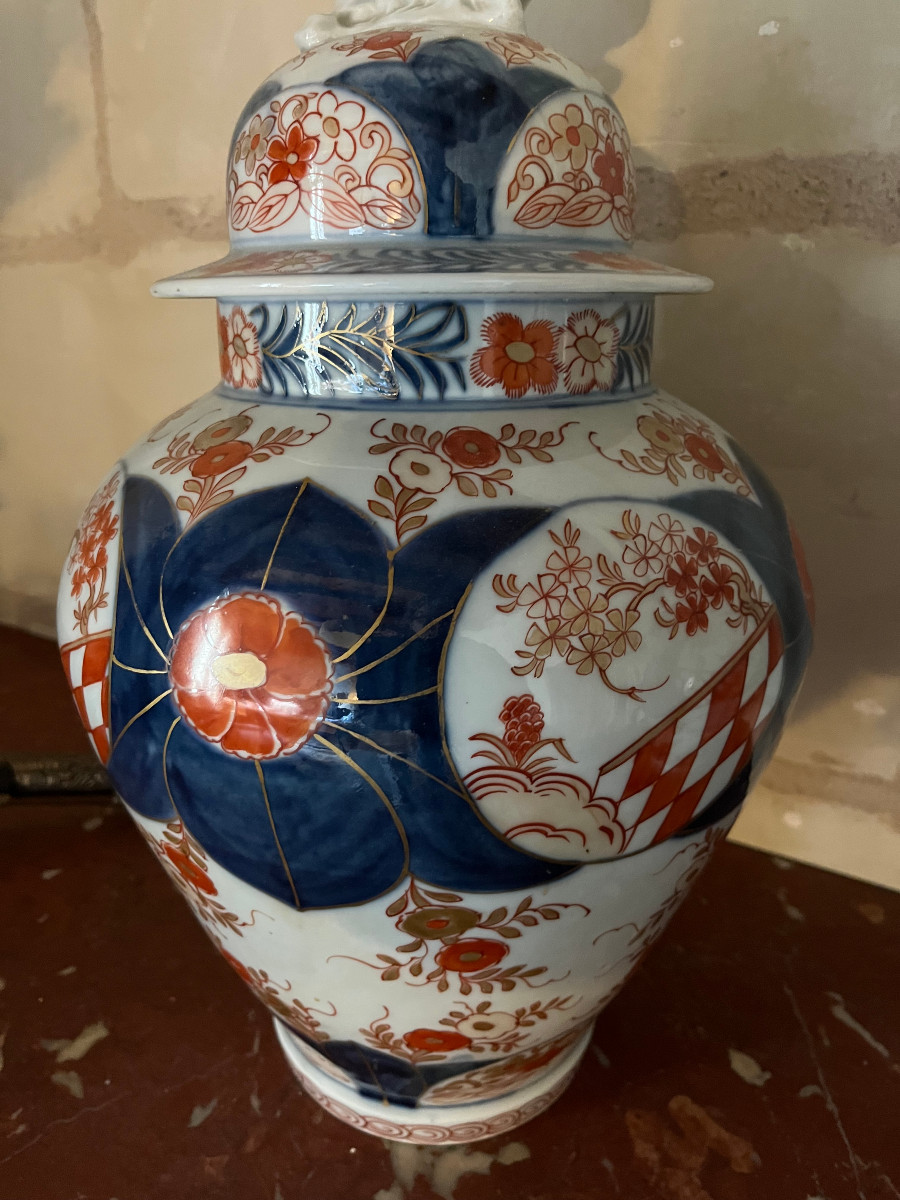 Pair Of Covered Pots In Samson Porcelain, 19th Century-photo-4