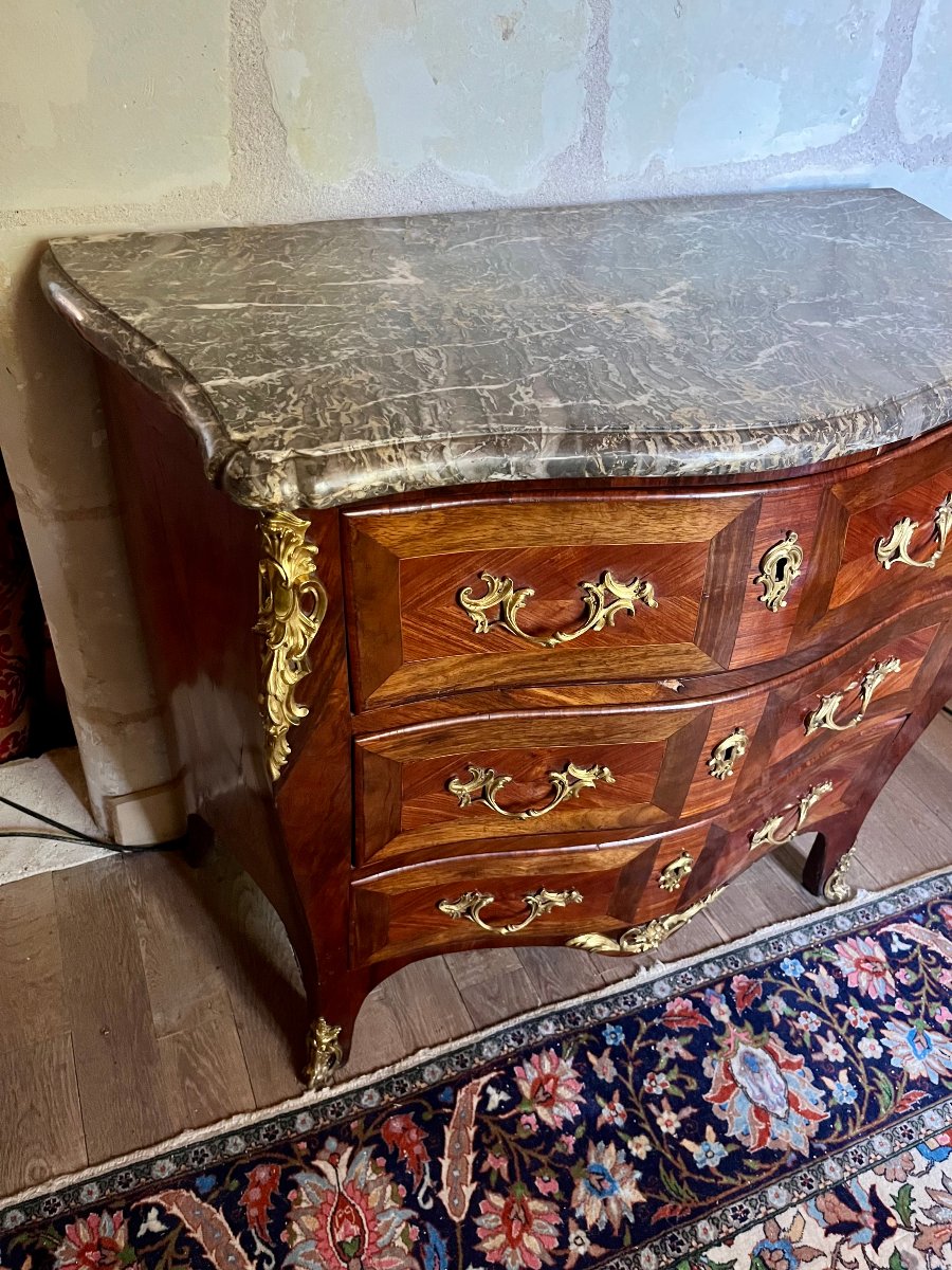 Chest Of Drawers Marked "jean-charles Ellaume," 18th Century-photo-3