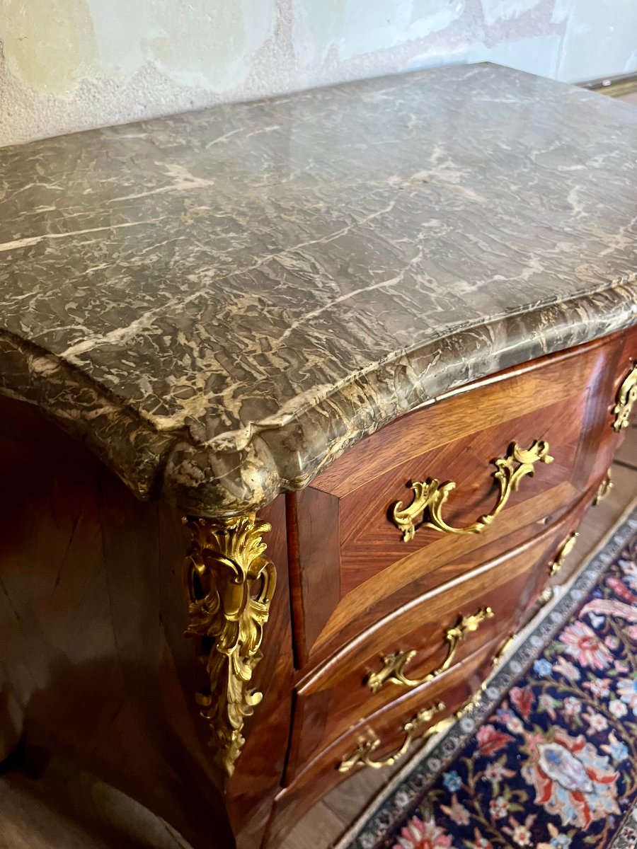 Chest Of Drawers Marked "jean-charles Ellaume," 18th Century-photo-4