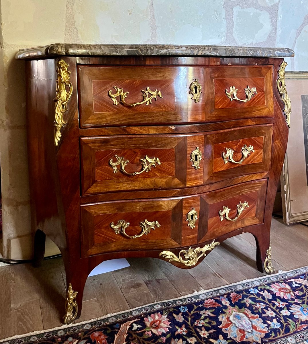 Chest Of Drawers Marked "jean-charles Ellaume," 18th Century