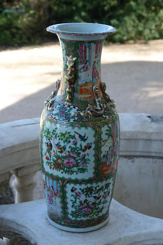 Grand Baluster Vase Porcelain Canton-photo-2