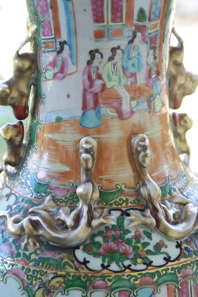 Grand Baluster Vase Porcelain Canton-photo-3
