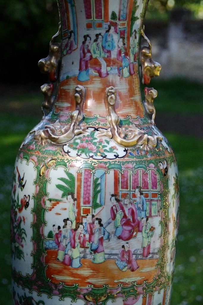 Grand Baluster Vase Porcelain Canton-photo-4