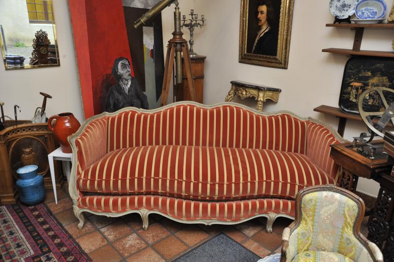 Canapé Banquette Sofa De Style Louis XV-photo-2