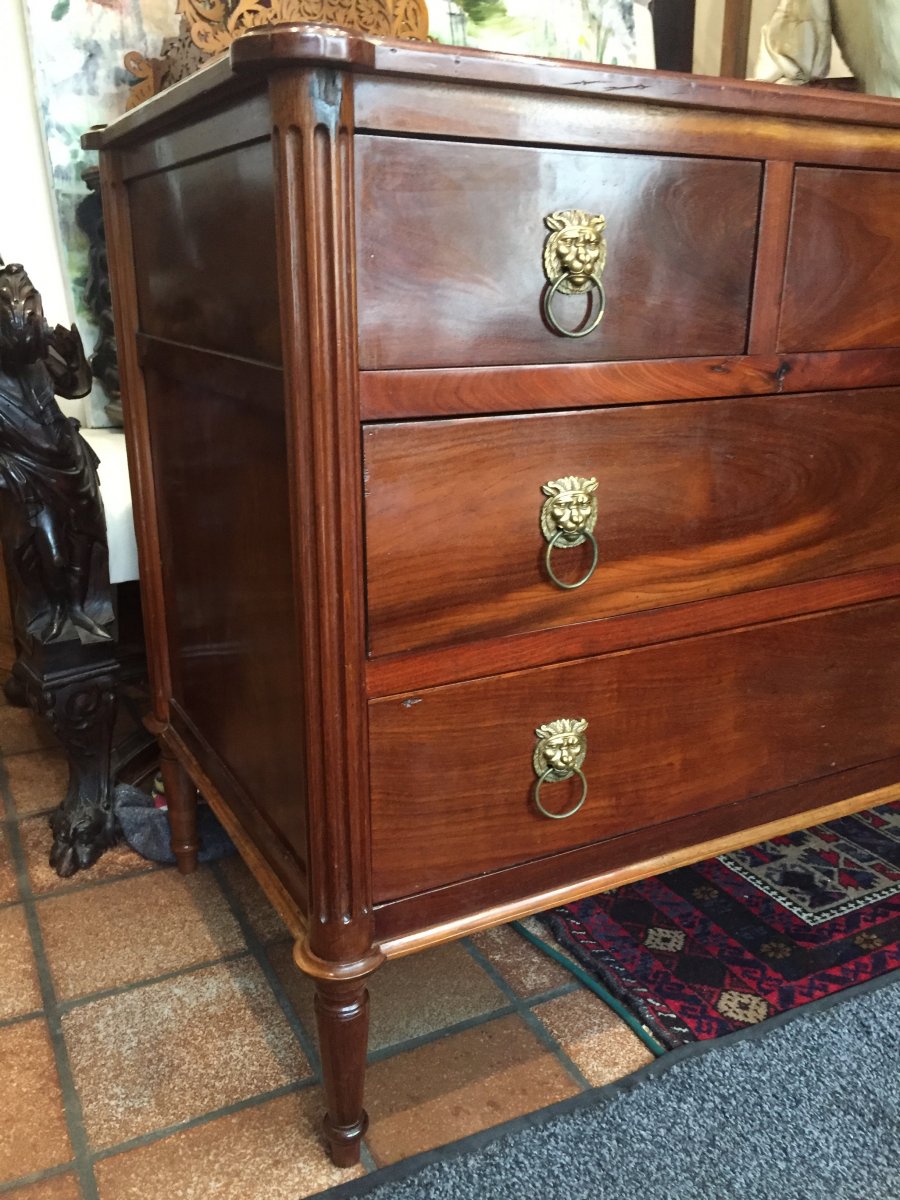 Commode Pantalonnière En Acajou-photo-4